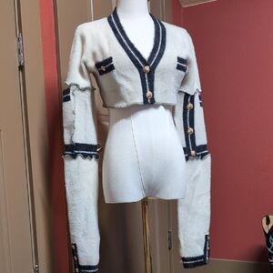 OOAK!! Artist Made Cropped Sweater